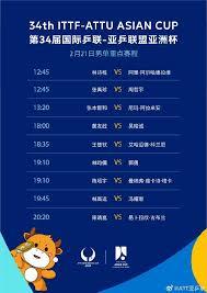 如何查询2025乒乓球亚洲杯赛程