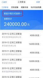 个人所得税奖金综合计税如何设置