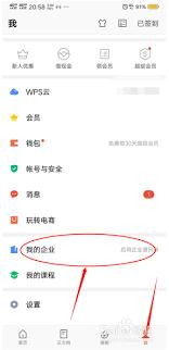 如何用WPS文档创建企业