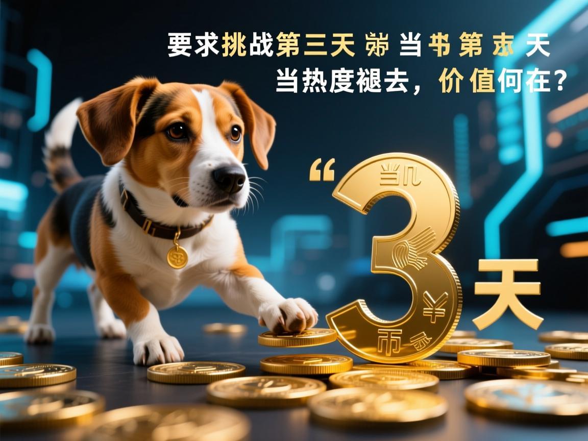 狗狗币挑战第三天,当热度褪去,价值何在?