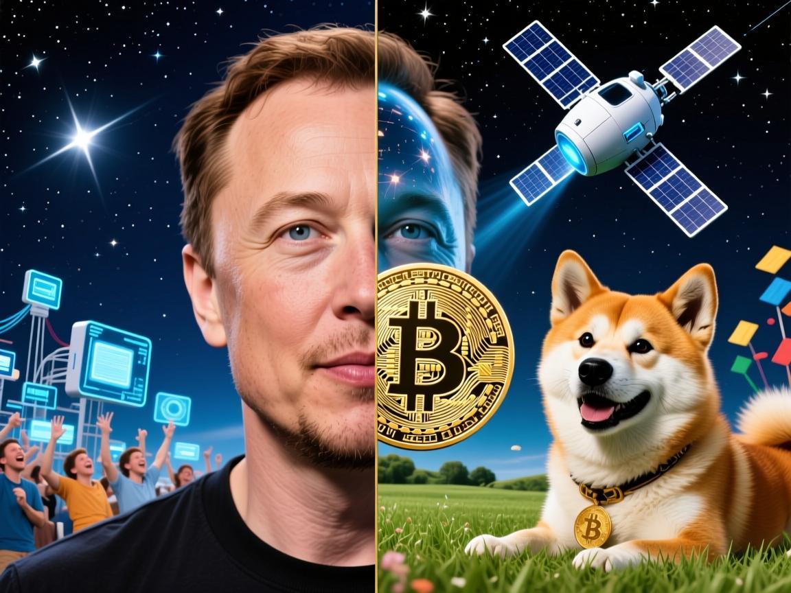 马斯克的星链与狗狗币，科技狂想与草根狂欢的双面镜