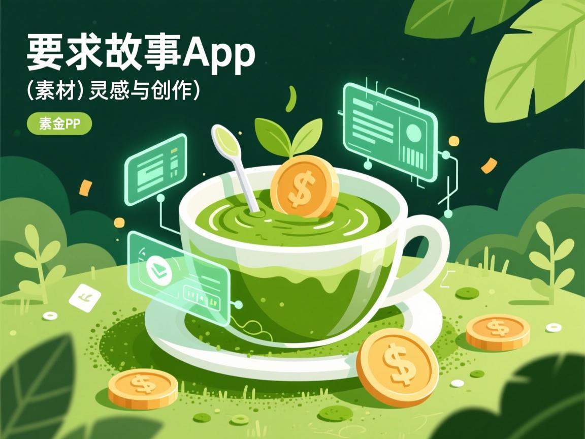 抹茶故事插画素材app,灵感与创作的甜蜜邂逅