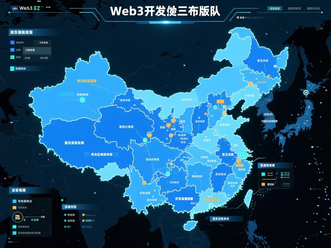 Web3开发分布版图，广东领跑，长三角成第二梯队，新兴区域蓄势待发