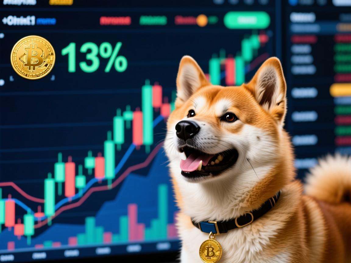 狗狗币价格单日飙升13%市场情绪与 meme 文化共振