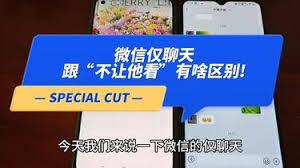 微信仅聊天和不让他看我的区别是什么