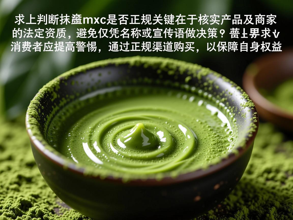 综上，判断抹茶mxc是否正规，关键在于核实产品及商家的法定资质，避免仅凭名称或宣传语做决策。消费者应提高警惕，通过正规渠道购买，以保障自身权益