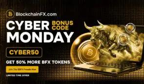 BlockchainFX 是下一个 100 倍加密货币预售项目，提供 70% 的手续费奖励，超越了 Space Pay 的 140 万美元涨幅和 PepePawn 最终奖励后的 189 万美元涨幅。