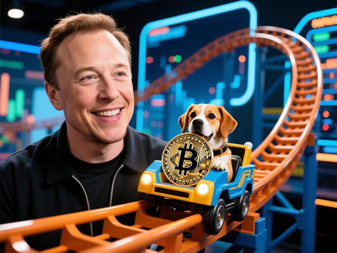 马斯克一句话，狗狗币的过山车游戏