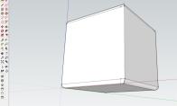 sketchup怎么绘制圆边立方体模型